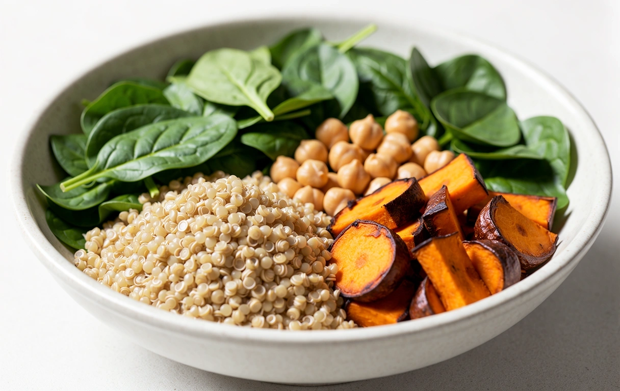 Kinoa bol sa pečenim povrćem